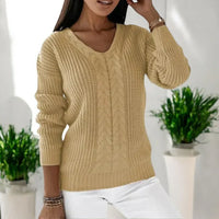 Rena | Warmer Pullover für Damen – Khaki