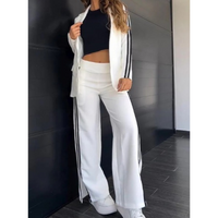 Evelyn | Blazer und Hosenanzug Set – Weiß