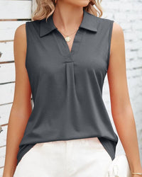 Kylie | Leichte ärmellose Bluse – Grau