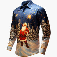 Leonhard | Bequeme Weihnachtsshirt – Blau