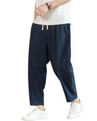 Rome Cotton Pantalon – Marine