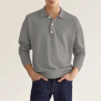 Maxim – LANGARM-POLOSHIRT – Grau