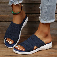 Irina | Damen Orthopädische Slide Sandalen Slip-On Komfort Sommer – Dunkelgrau