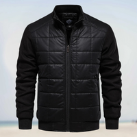 JURGEN - GESTEPPTE JACKE MIT ÄRMELN AUS STRICKSTOFF – Schwarz