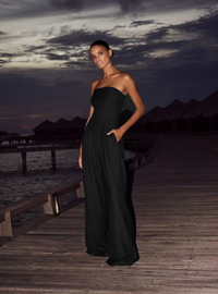 PETRONELLA - ÄRMELLOSER EINTEILIGER JUMPSUIT – Blau