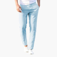 Herrenhose mit Kordelzugbund und schmaler Passform – Blau