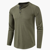 Luca | Stilvolles Langarmshirt im Casual Style – Oliv