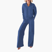 Lotte | 2-teiliger Damen Trainingsanzug – Blau