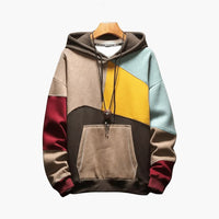 Moritz | Trendiger Kapuzenpullover – Blau/Braun