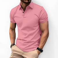 Deacon - Komfortables Poloshirt – Rosa