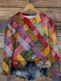 Saria - Buntes Sweatshirt – Mehrfarbig