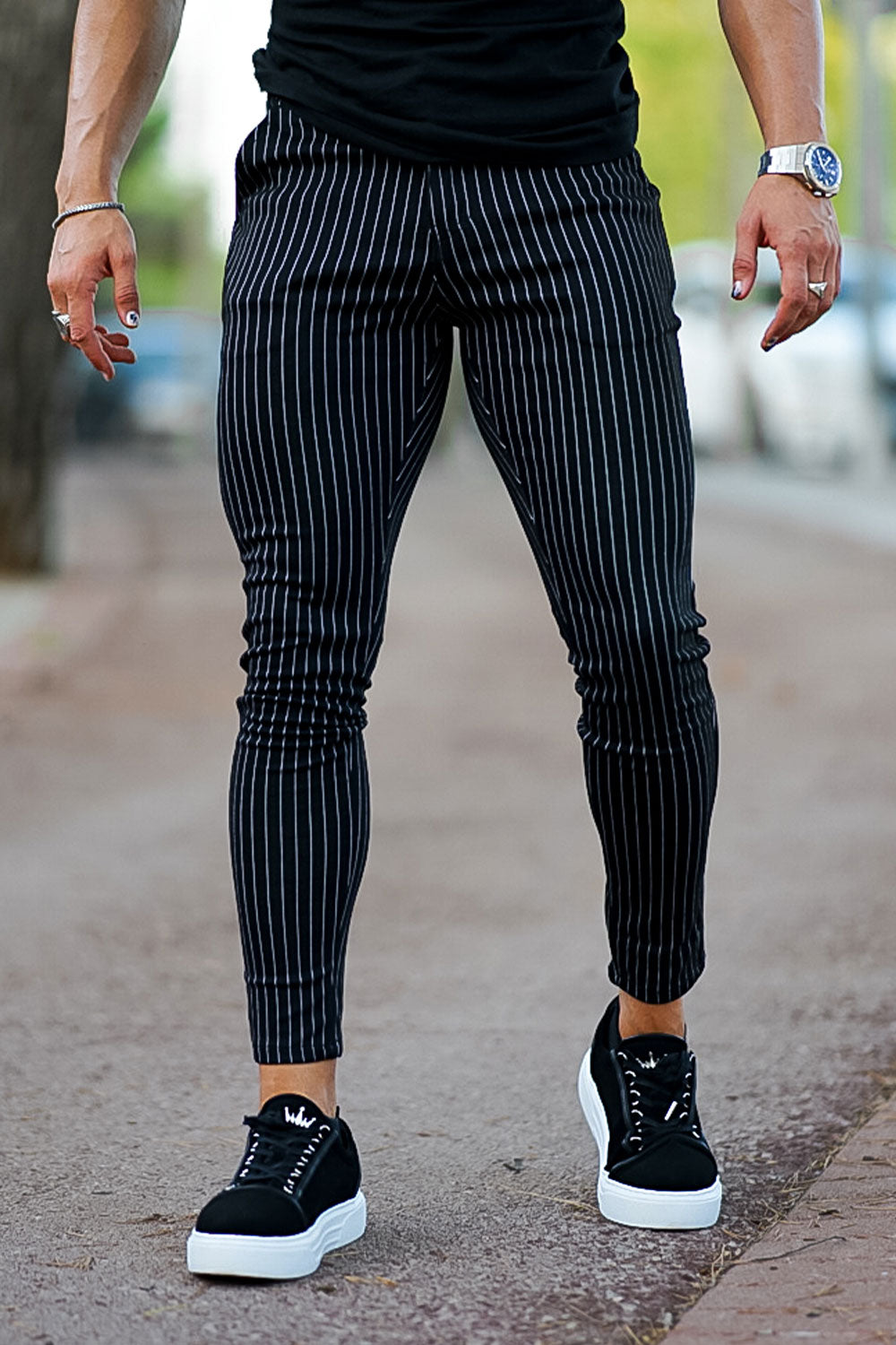 Nolan | Gestreifte Hose