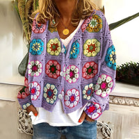 Nydia - Komfortabler und warmer Pullover – Lila