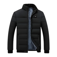 Damian - Winterjacke mit Fleecefutter – Schwarz