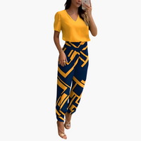 Henriette | Trendiges Set mit Bluse und Hose – Gelb