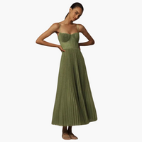 Sophia | Midikleid mit Bustier – Grün