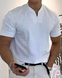 Zeno | Sportliches Herren Shirt – Weiß