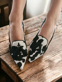 Błyska - Elegante Loafers mit verlängertem Zehenbereich – Schwarz