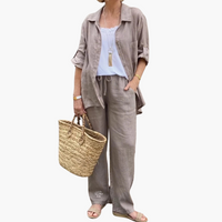 Wilma | Lässig Zweiteiler-Set – Khaki