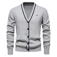 Sam - Elegante Strickjacken für Herren – Grau