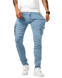 Marino Cargo Stretch Pants – Blau