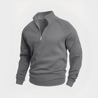 Wiley - Komfortables Herren-Sweatshirt mit Zipper – Grau