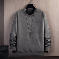 Niko - Eleganter Winterpullover für Männer – Dunkelgrau
