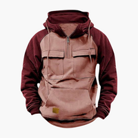 Bernd | Half-Zip Hoodie – Rosa