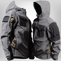 Winterjacke Herren Winddicht | Taktische Outdoorjacke – Grau