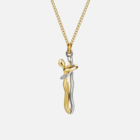 Mia | Elegante Halskette Damen Ewige Liebesumarmung – Gold & Silber