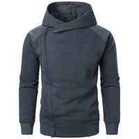 Ragnvald - Crossover Kapuzenjacke Mit Reißverschluss – Grau