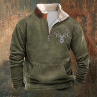 Yvo® | Quarto Reißverschluss Pullover – Grün