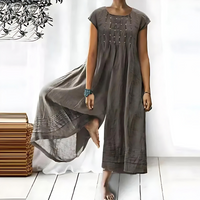 Wilhelmina | Eleganter Jumpsuit – Braun