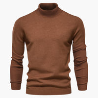 Finn | Exklusiver Rollkragenpullover – Braun