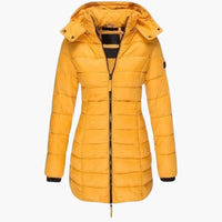 Hanna | Elegante Daunenjacke Luxus – Gelb