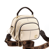Fiona | Elegante klassische Schultertasche – Beige