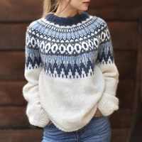 Estelle - Eleganter, bequemer Pullover – Blau