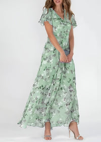 Halina - Elegantes und schmeichelhaftes Kleid – Grün