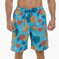 Schnelltrocknende Shorts - Herren Badeshorts mit Stretch – Himmelblau