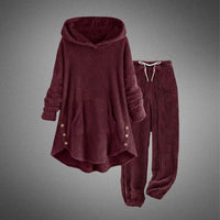 Meirya - Bequemes Zweiteiliges Tunika Set – Bordeaux