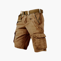 Langarm-Cargohemd mit Taschen für Herren – Braun
