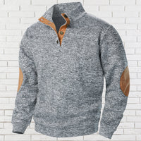 Dominik-Josef® | Pullover Mit Stehkragen – Hellgrau