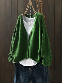 Cora | Strickjacke – Grün