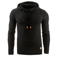 Pullover Herren Kapuze Warm | Robust Freizeit – Schwarz
