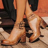 Ginevra™ | Chunky Sole Multi-Strap Pumps – Braun