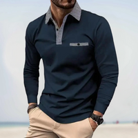 THORSTEN - POLO LANGARM SHIRTS – Marine