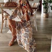 Echo | Bequemes Damen Kleid – Aprikose