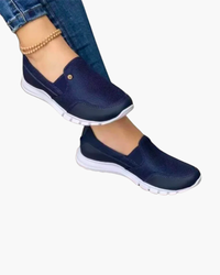 Bequeme Damen Turnschuhe | Slip-On – Blau