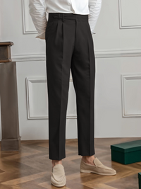 Lina | Stylische plissierte Hose Damen elegant – Schwarz