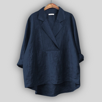 Sabine - Linen Blouse – Marine